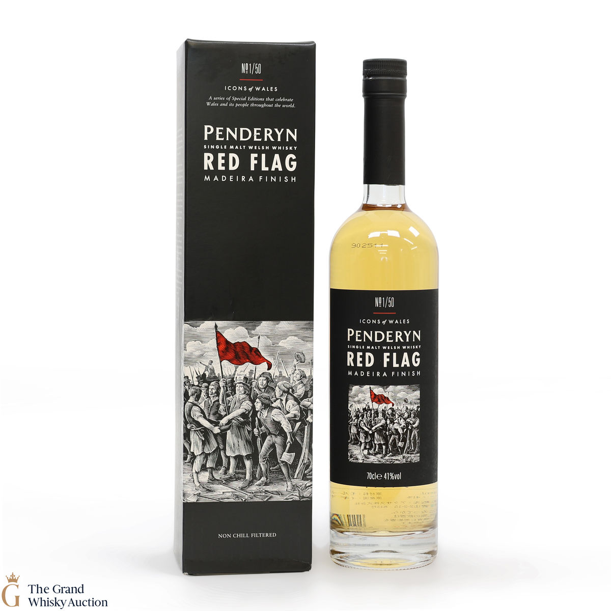 Penderyn - Icons of Wales #1 Red Flag - Madeira Finish 