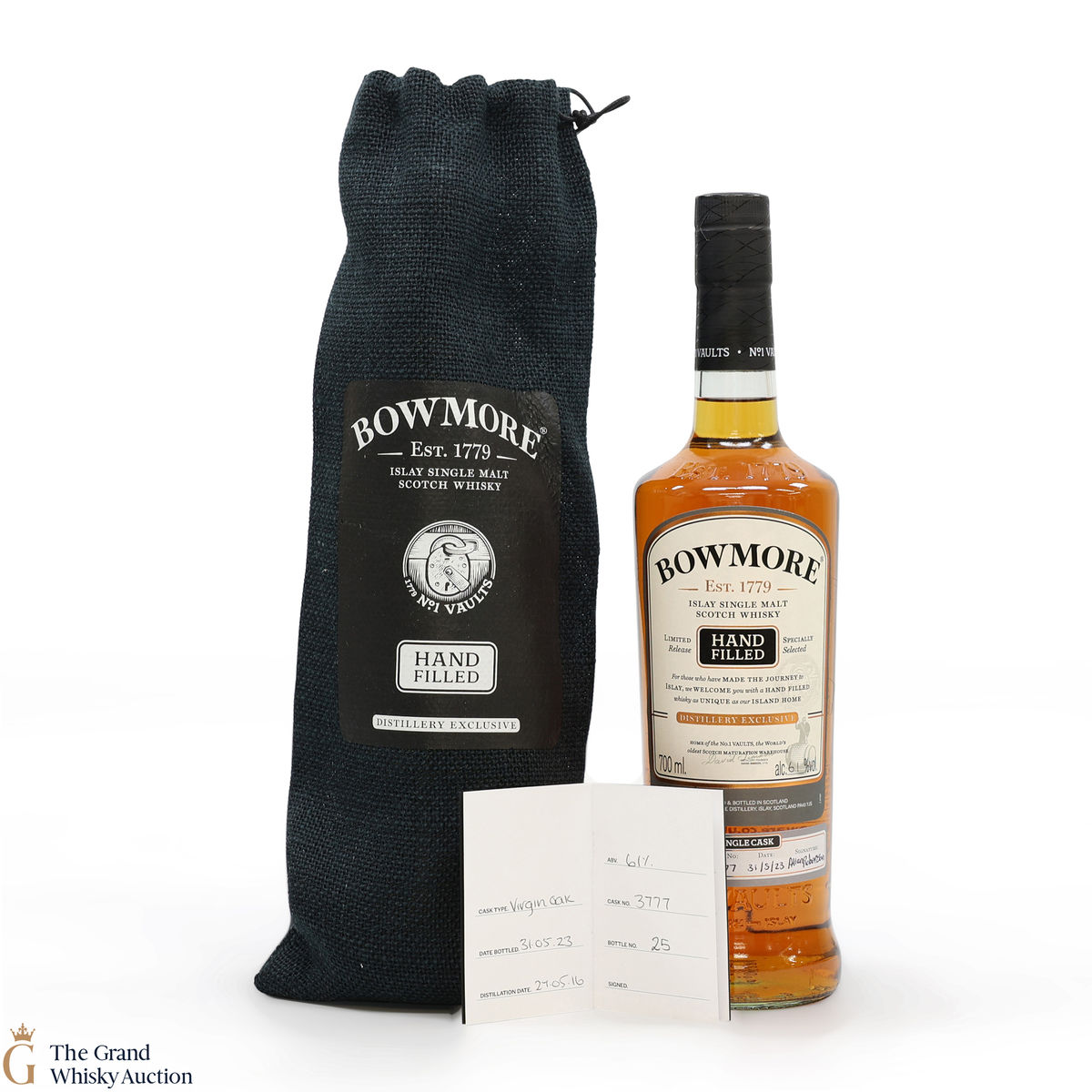 Bowmore - 7 Year Old - 2016 Hand Filled - Cask #3777