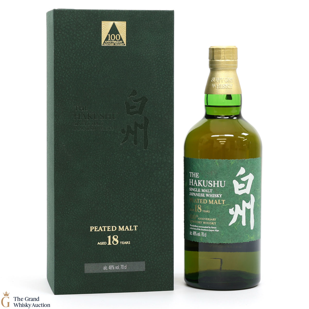 Hakushu - 18 Year Old - Peated Malt - 100th Anniversary Suntory Whisky