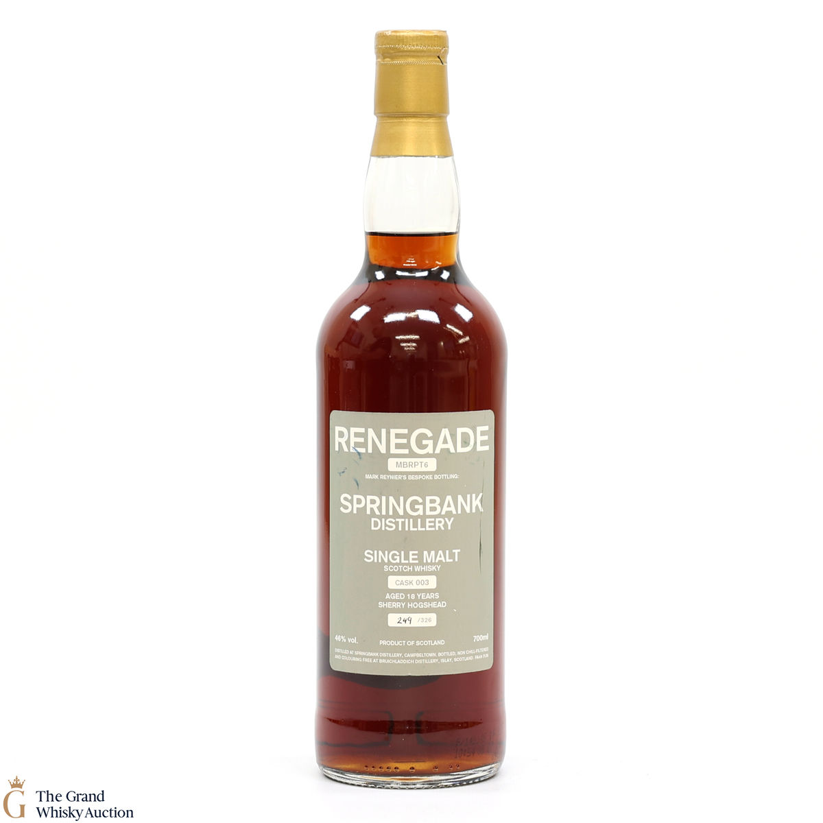 Springbank - 18 Year Old Mark Reynier's Bespoke Bottling Sherry Cask #003