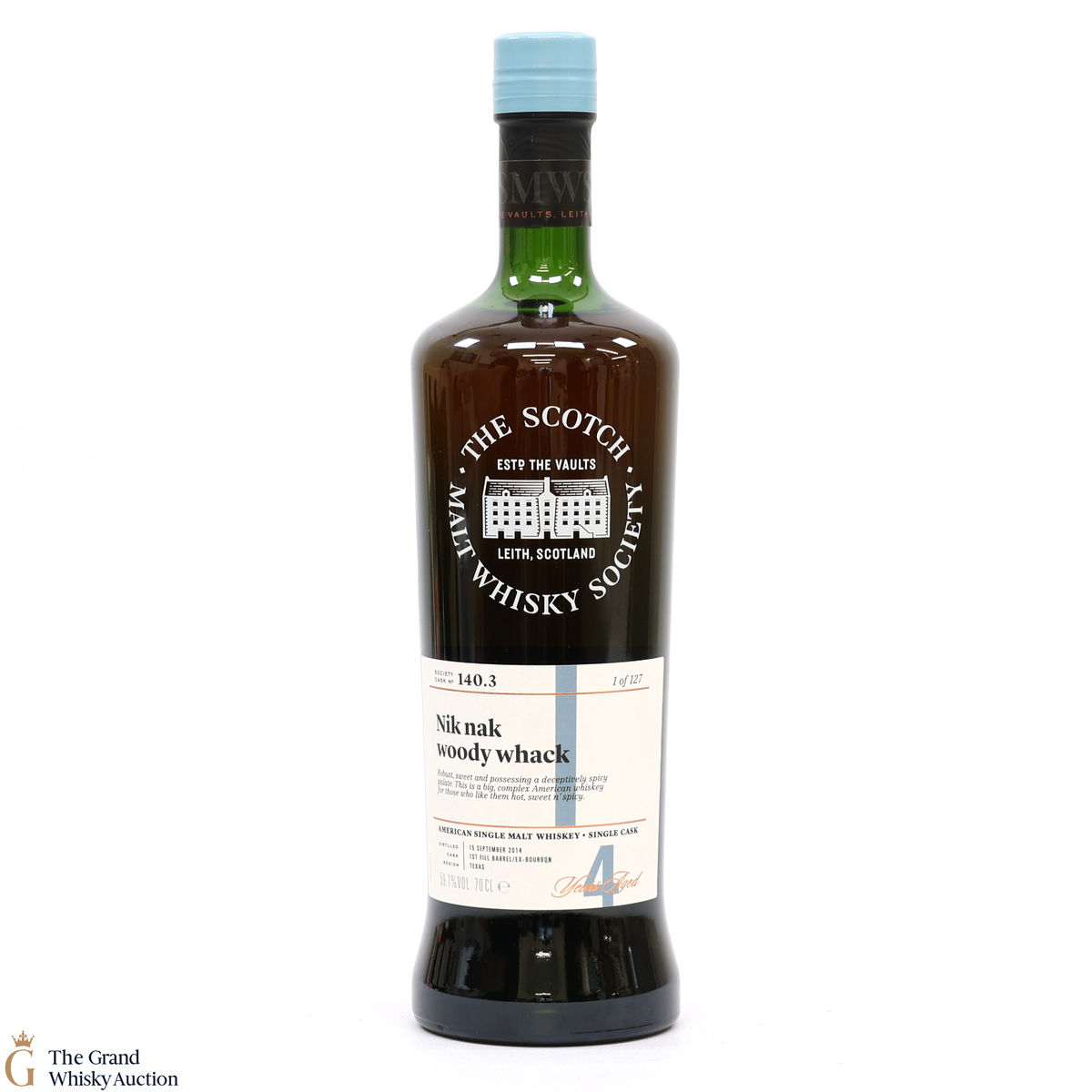 Balcones - 4 Year Old 2015 - SMWS 140.3 - Nik Nak Woody Whack