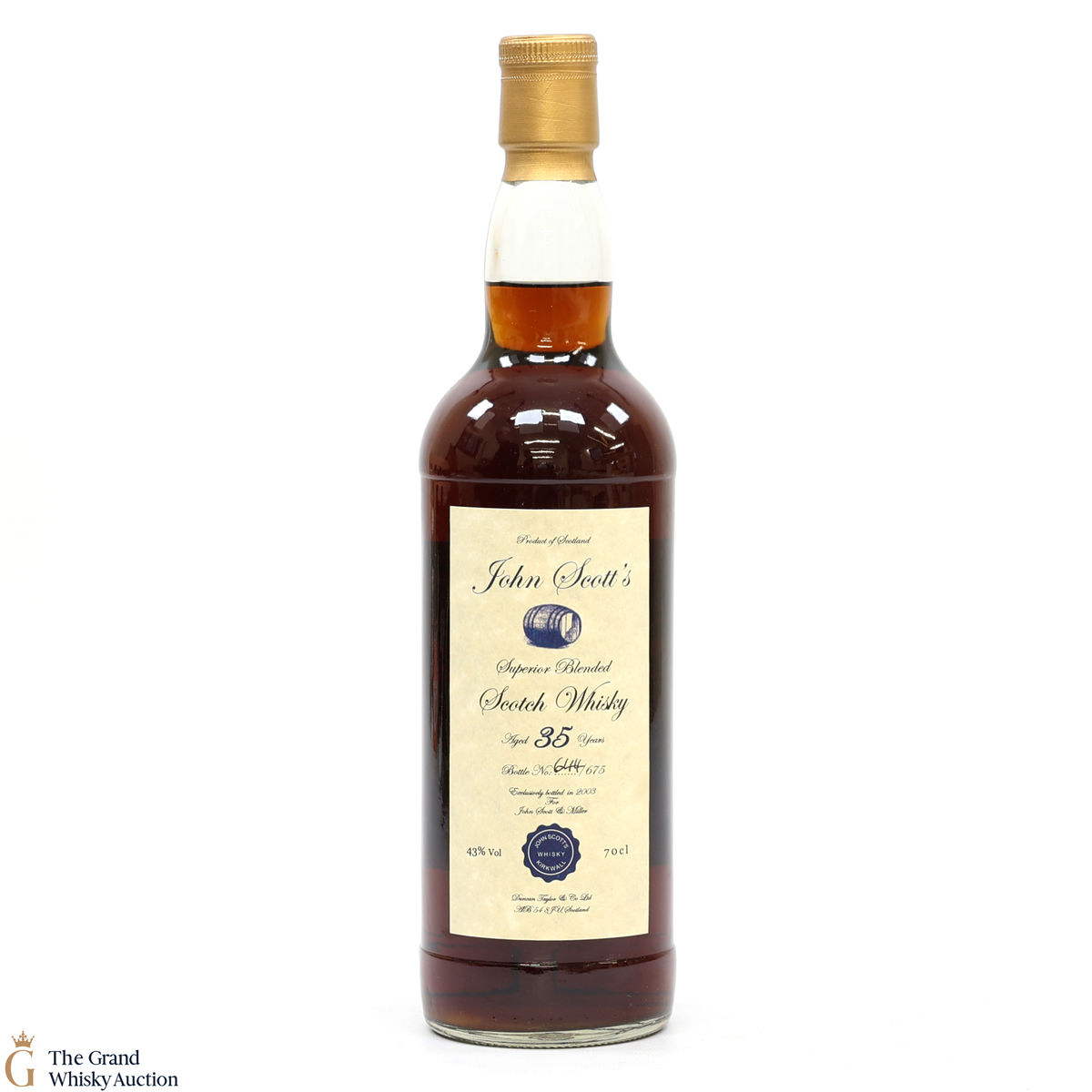John Scott - 35 Year Old Superior Blended Highland Park & Invergordon