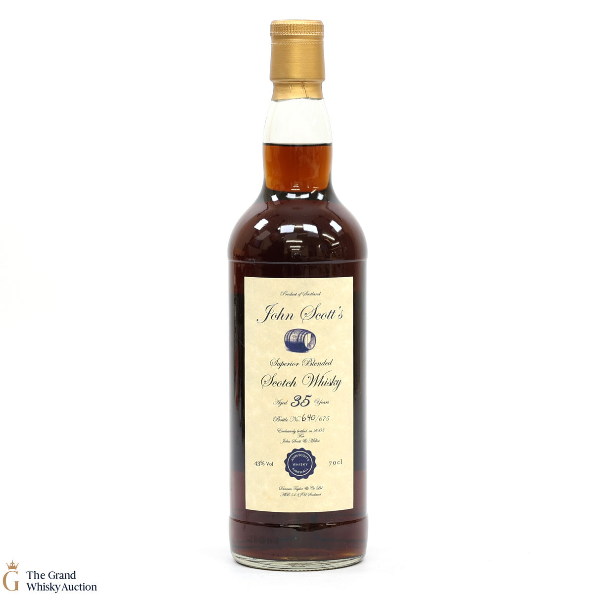 John Scott - 35 Year Old Superior Blended Highland Park & Invergordon