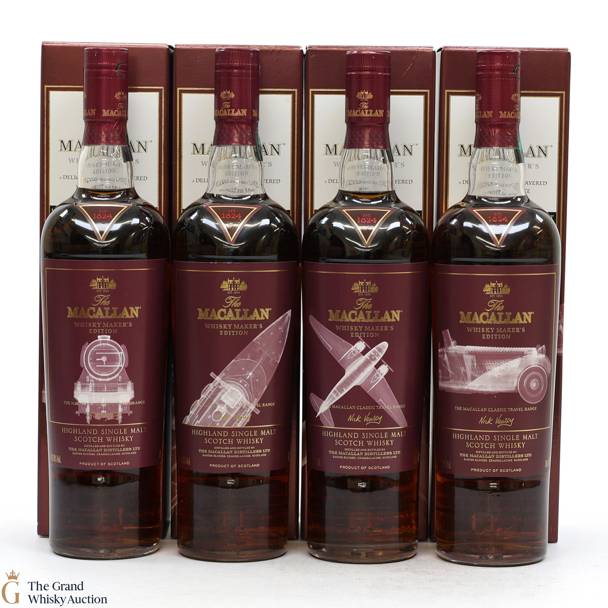 Macallan - Whisky Maker's Edition - Classic Travel Range (4 x 70cl)