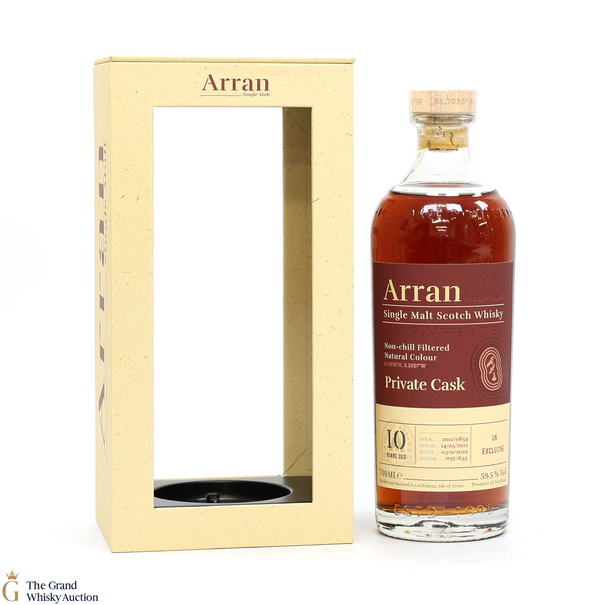 Arran - 10 Year Old 2012 Private Cask #854 - UK Exclusive