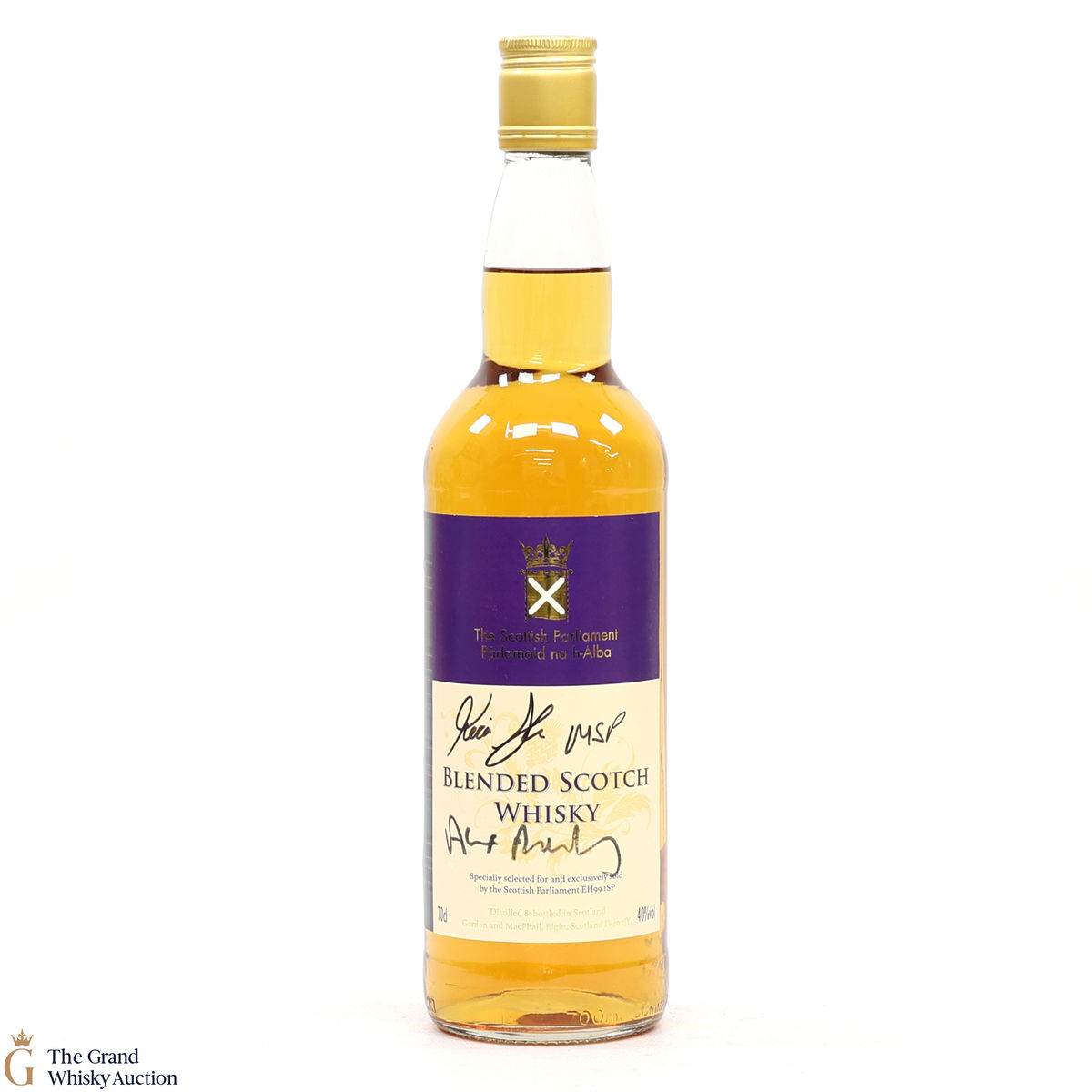 Scottish Parliament - Blended Scotch Whisky (signed)