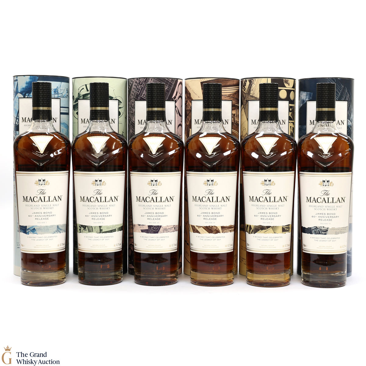 Macallan - James Bond 60th Anniversary - Decade I - VI (6 x 70cl)