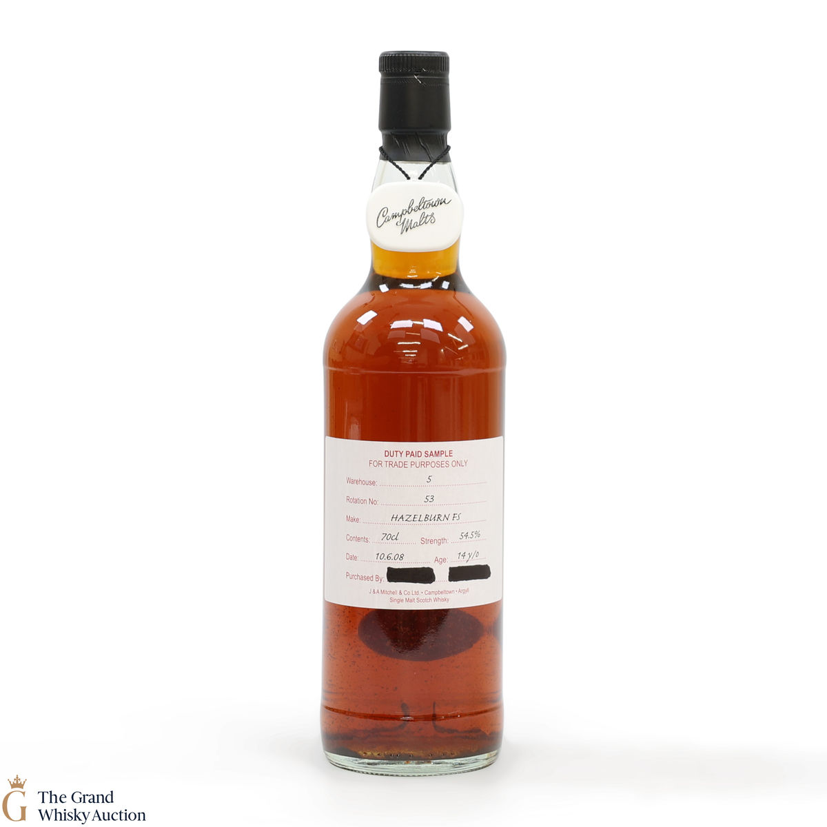 Hazelburn - 14 Year Old 2008 Fresh Sherry - Duty Paid Sample 54.5%