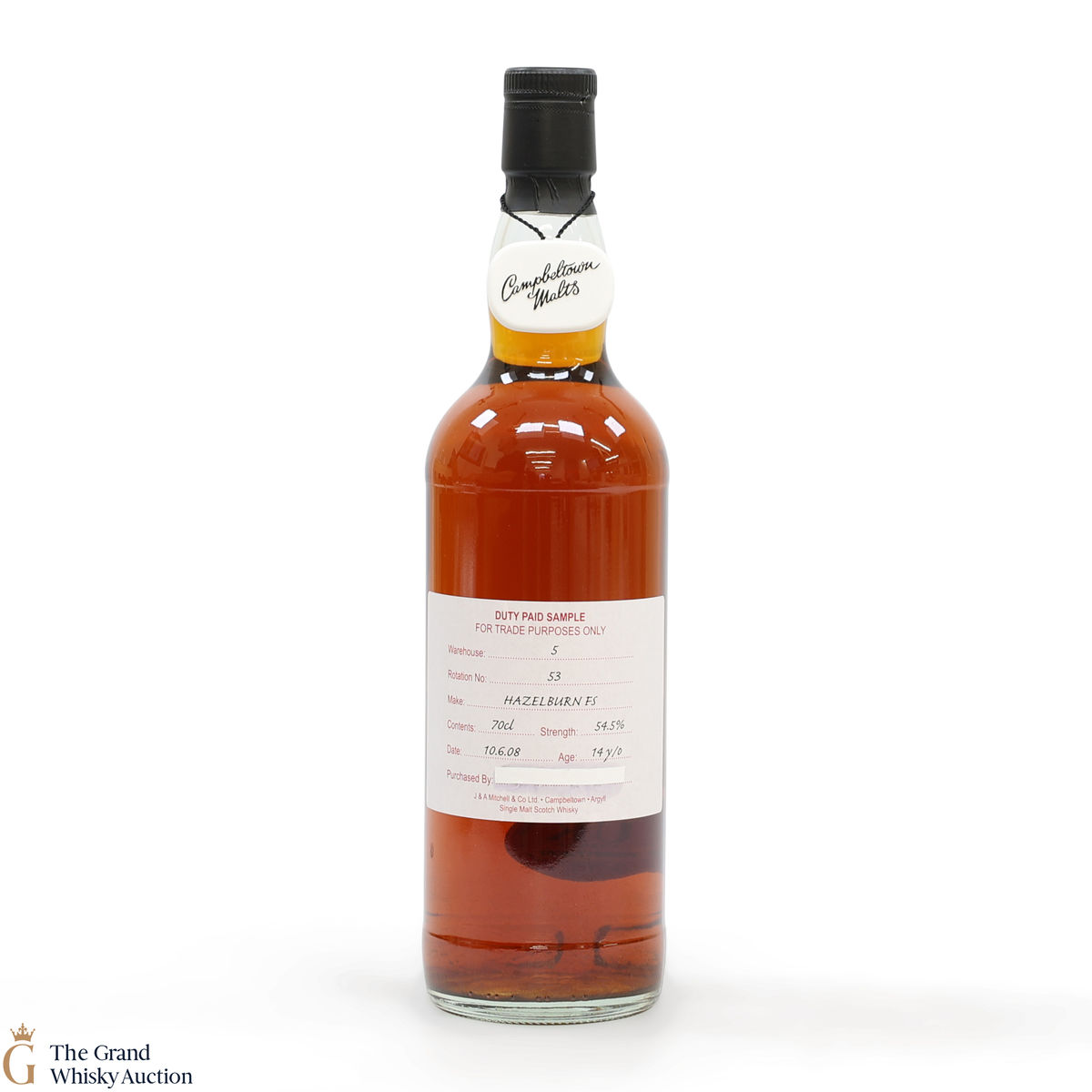 Hazelburn - 14 Year Old 2008 Fresh Sherry - Duty Paid Sample 54.5%