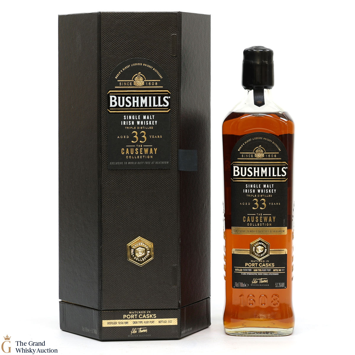 Bushmills - 33 Year Old Causeway Collection 1989 - World Duty Free Exclusive