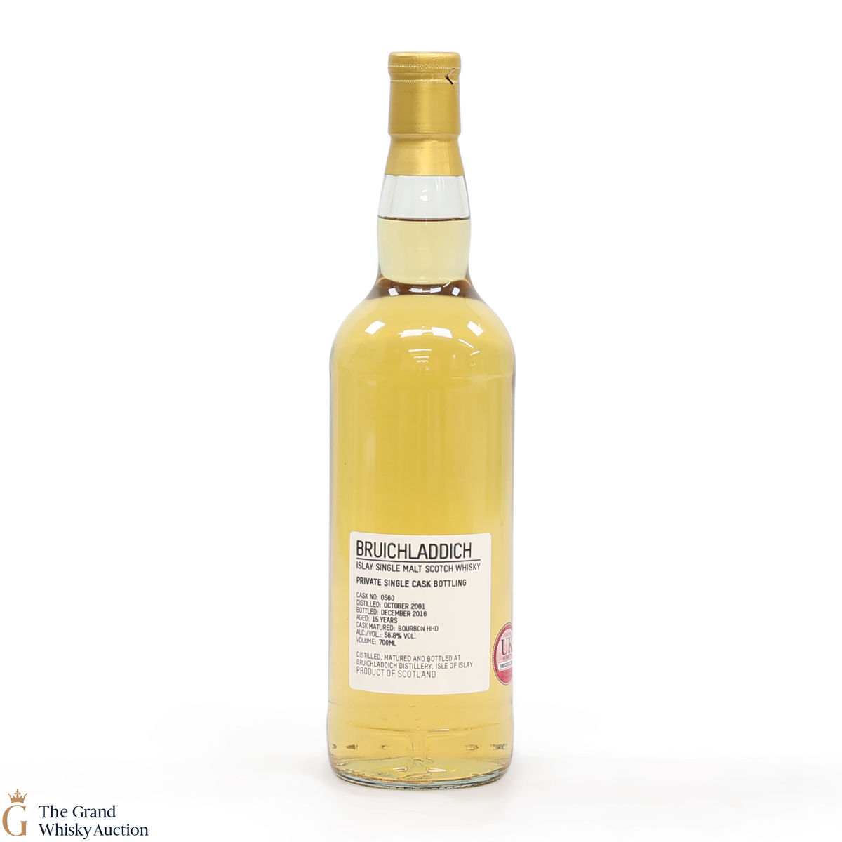 Bruichladdich - 15 Year Old 2001 #560 Bourbon Hogshead Private Cask