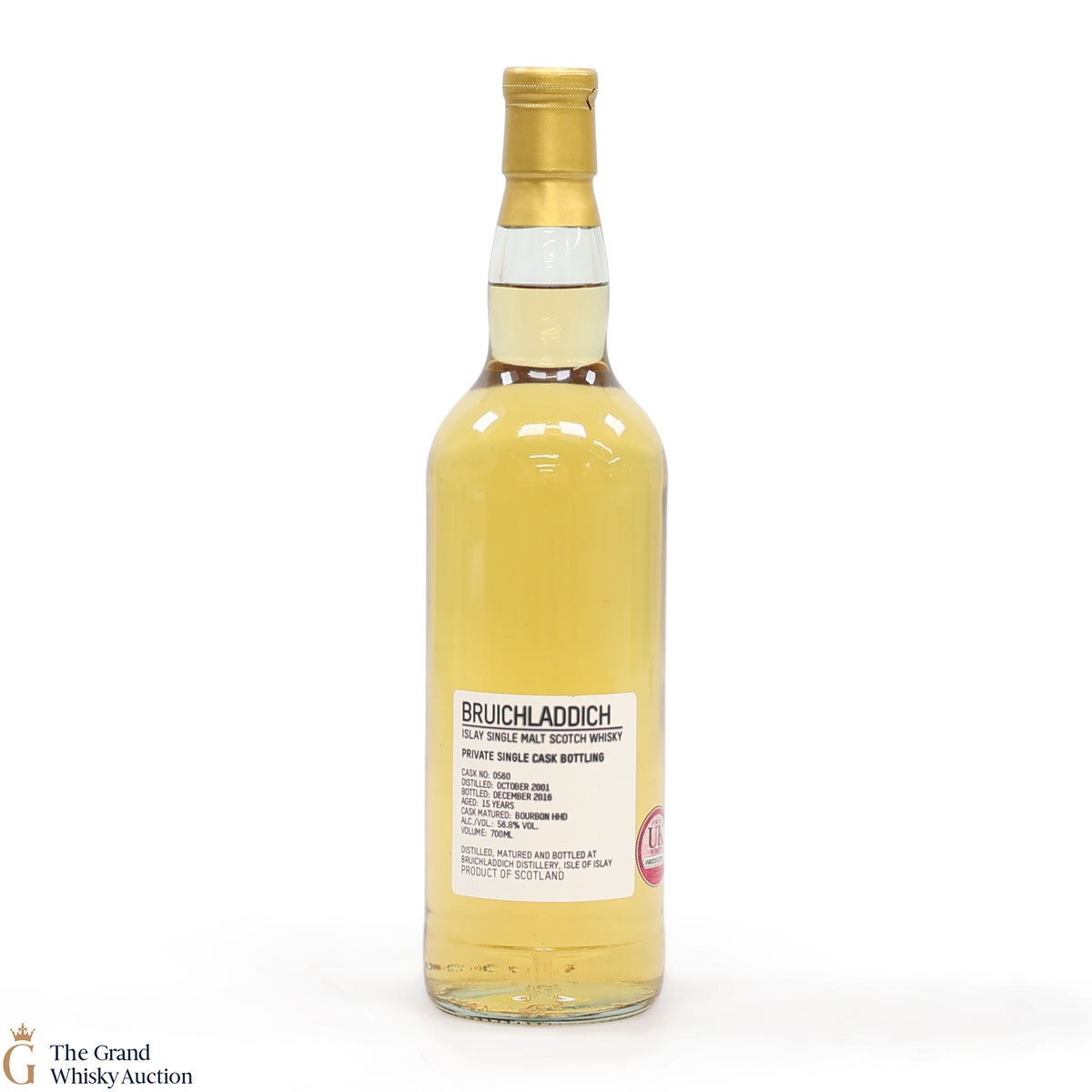 Bruichladdich - 15 Year Old 2001 #560 Bourbon Hogshead Private Cask