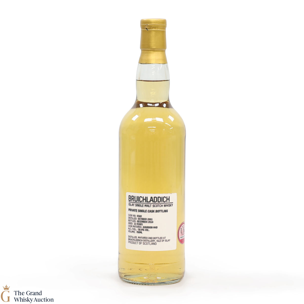Bruichladdich - 15 Year Old 2001 #560 Bourbon Hogshead Private Cask