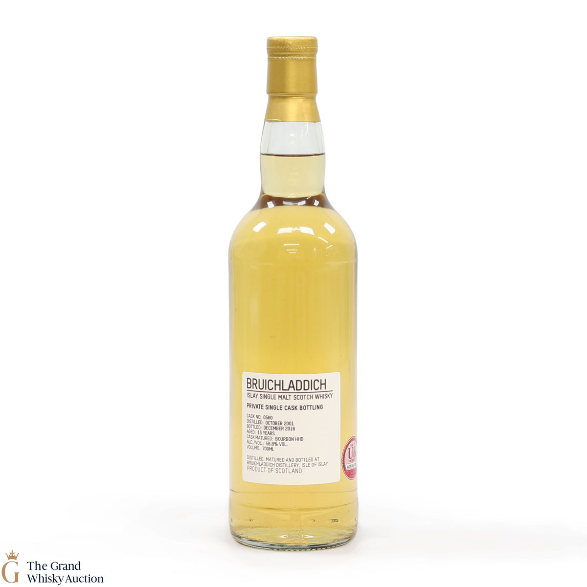 Bruichladdich - 15 Year Old 2001 #560 Bourbon Hogshead Private Cask