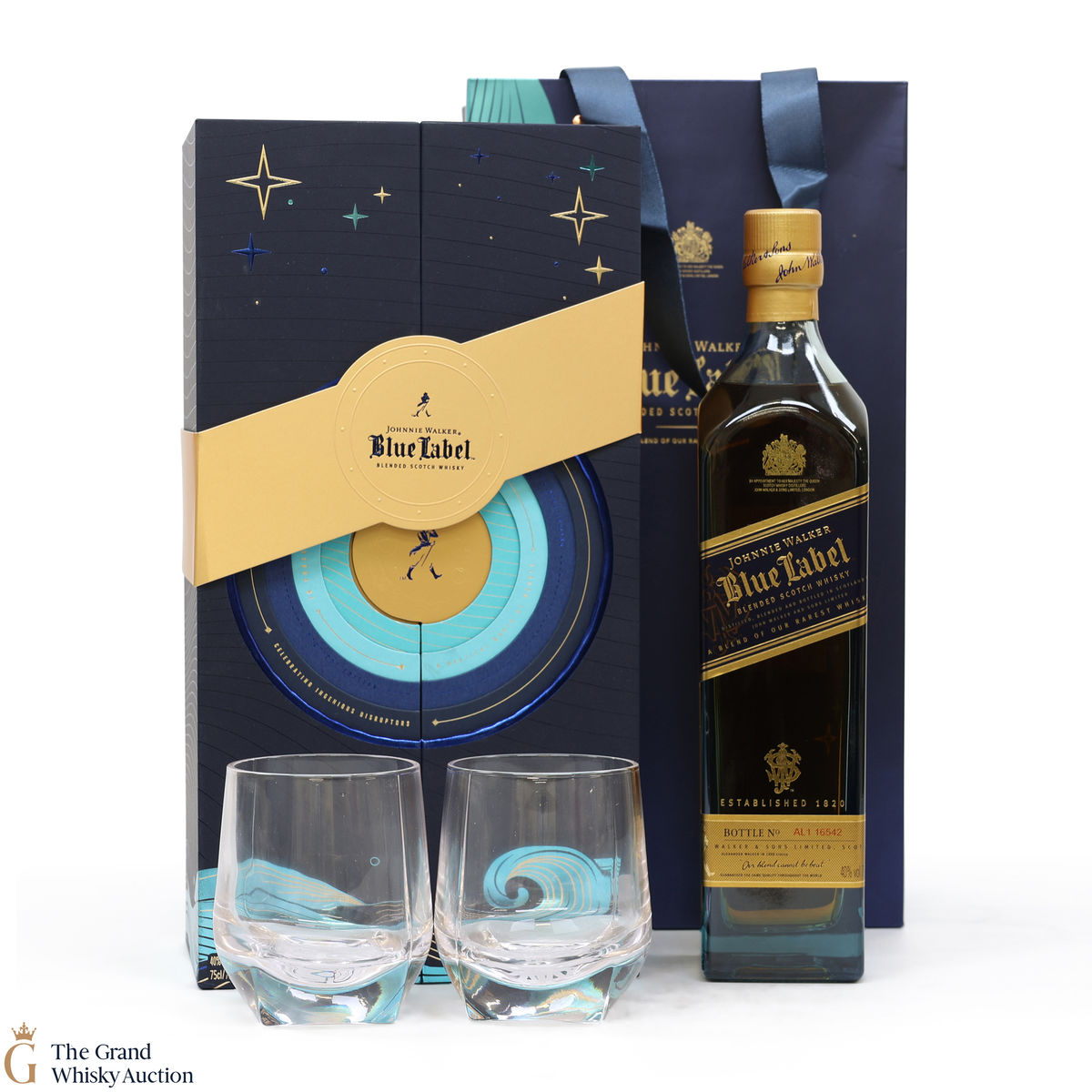Johnnie Walker-  Blue Label - Glasses Set 75cl