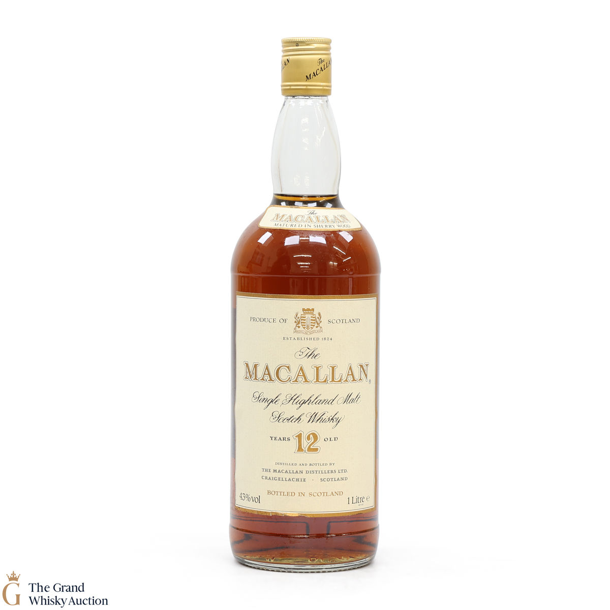 Macallan - 12 Year Old (1980s)  - 1L