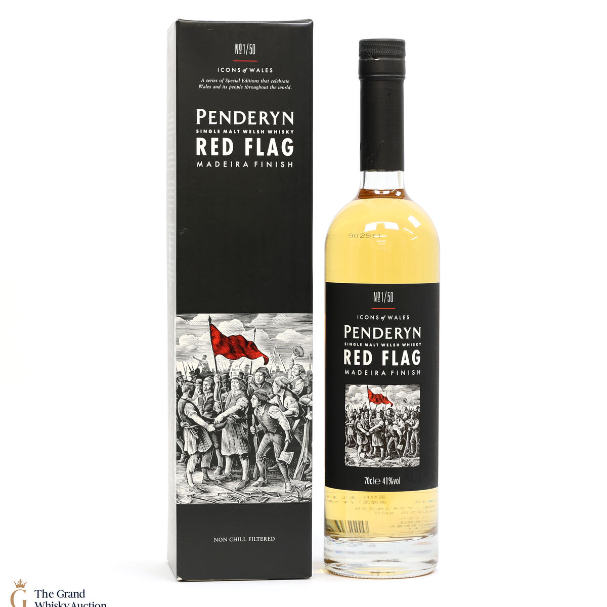 Penderyn - Icons of Wales #1 Red Flag - Madeira Finish 