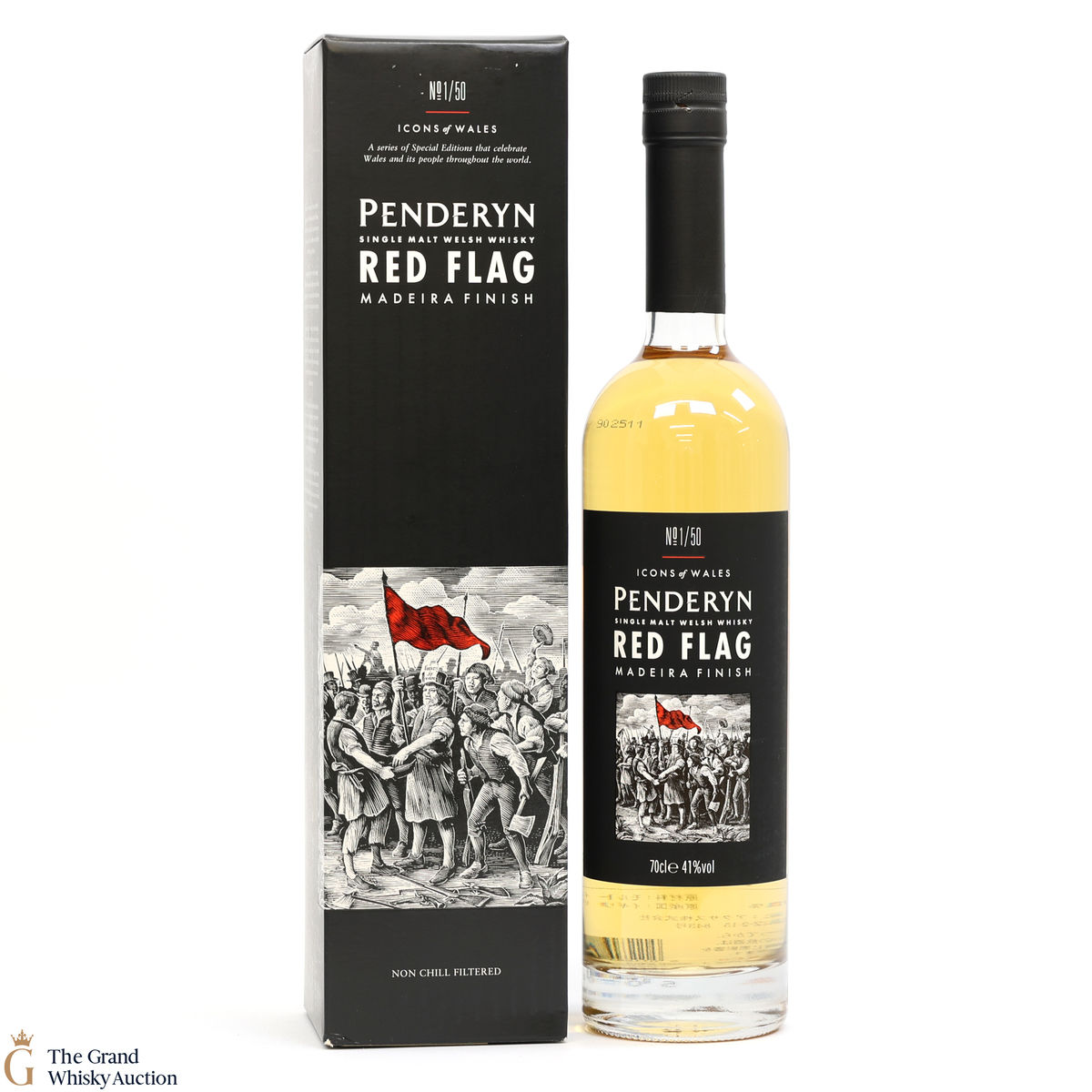 Penderyn - Icons of Wales #1 Red Flag - Madeira Finish 