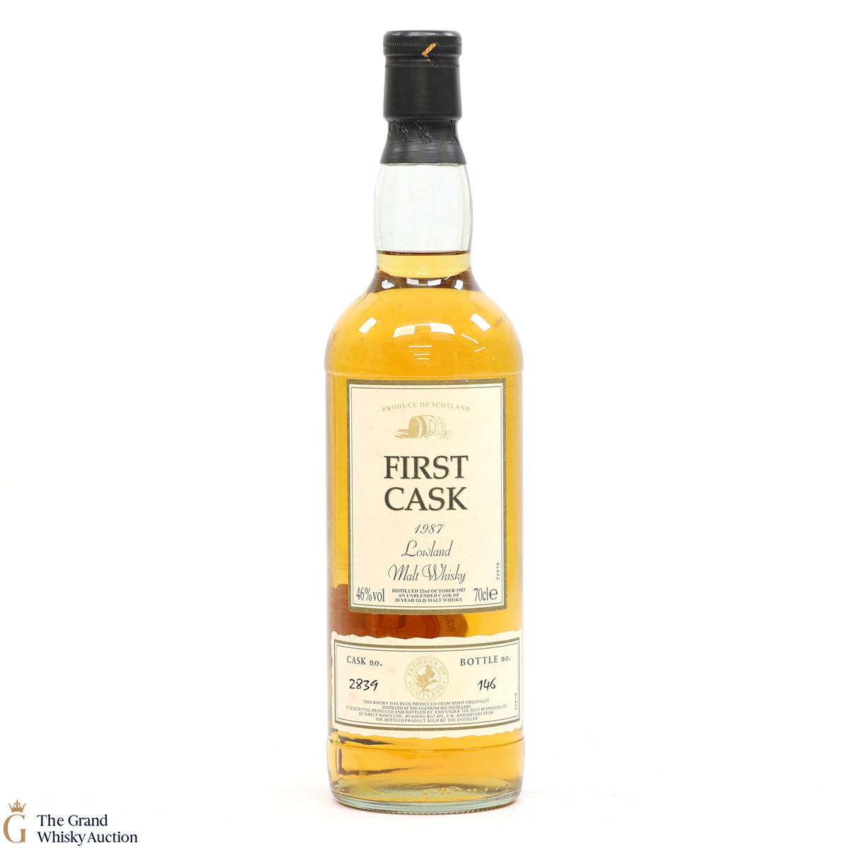 Glenkinchie - 20 Year Old - 1987 First Cask #2839