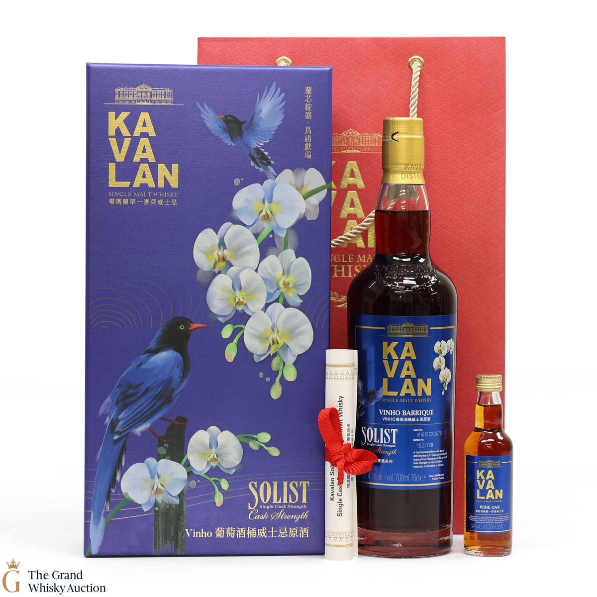 Kavalan - Solist - Vinho Barrique - Cask Strength (70cl - 59.4% & 5cl - 54%)