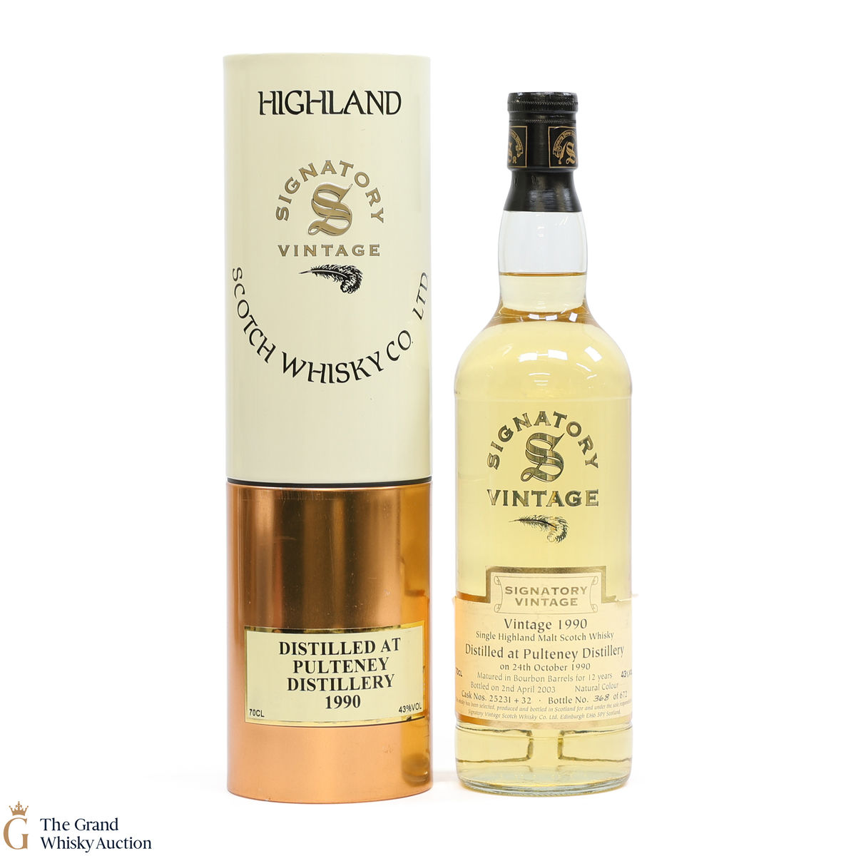 Old Pulteney - 12 Year Old 1990 - Signatory #25231 & #25232