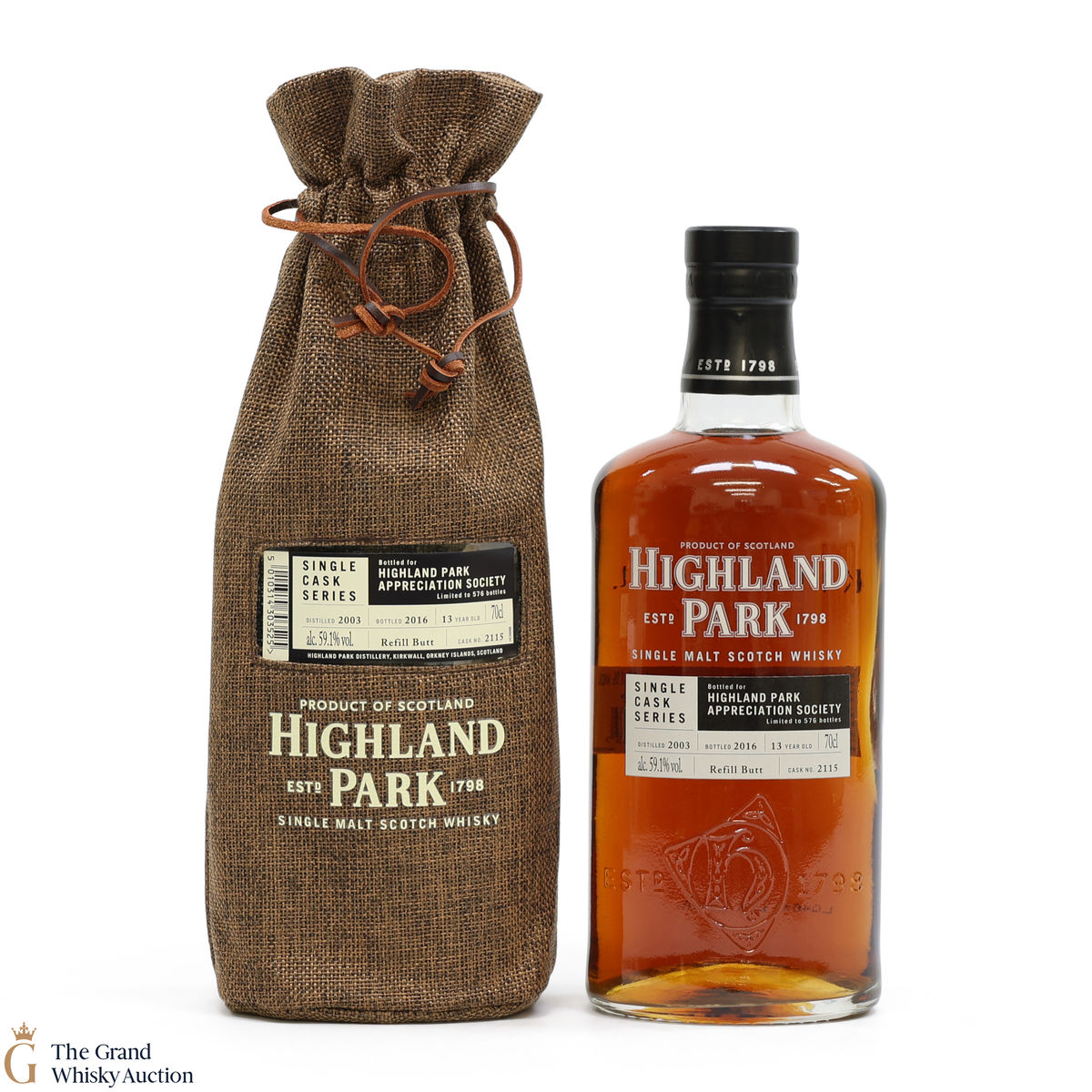 Highland Park - 13 Year Old - Single Cask #2115 - Highland Park Appreciation Society
