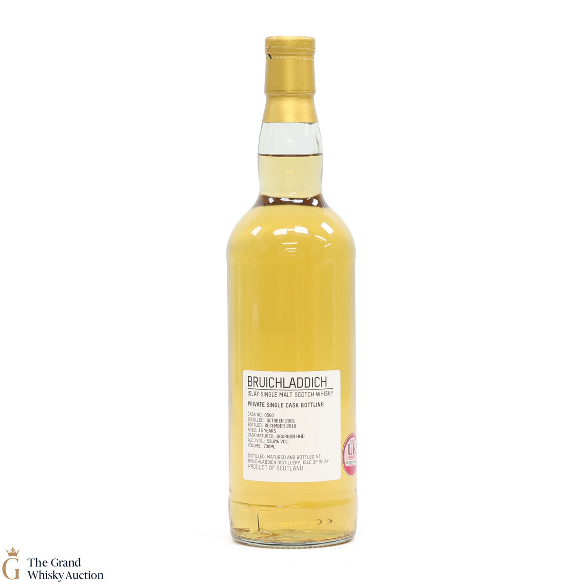 Bruichladdich -  15 Year Old - Private Cask #0560