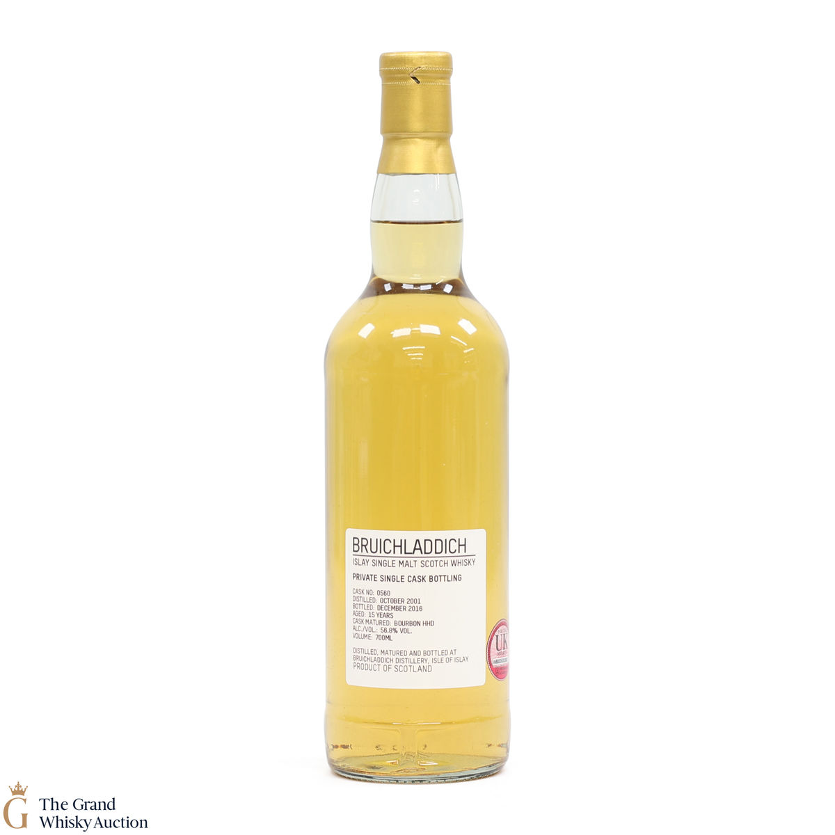 Bruichladdich -  15 Year Old - Private Cask #0560