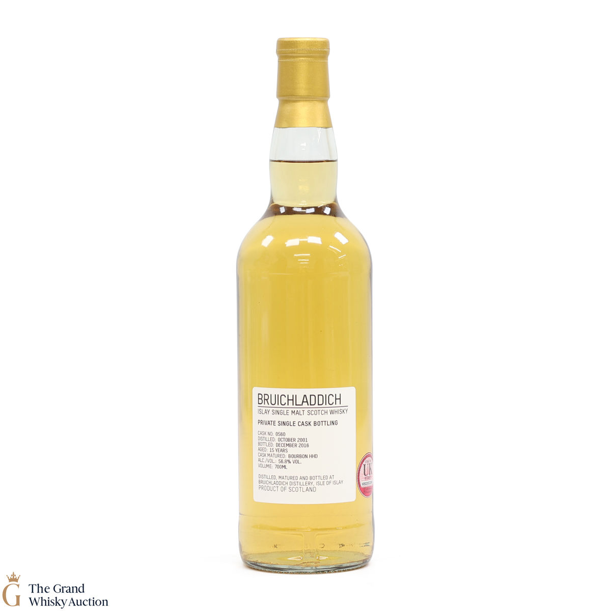 Bruichladdich -  15 Year Old - Private Cask #0560