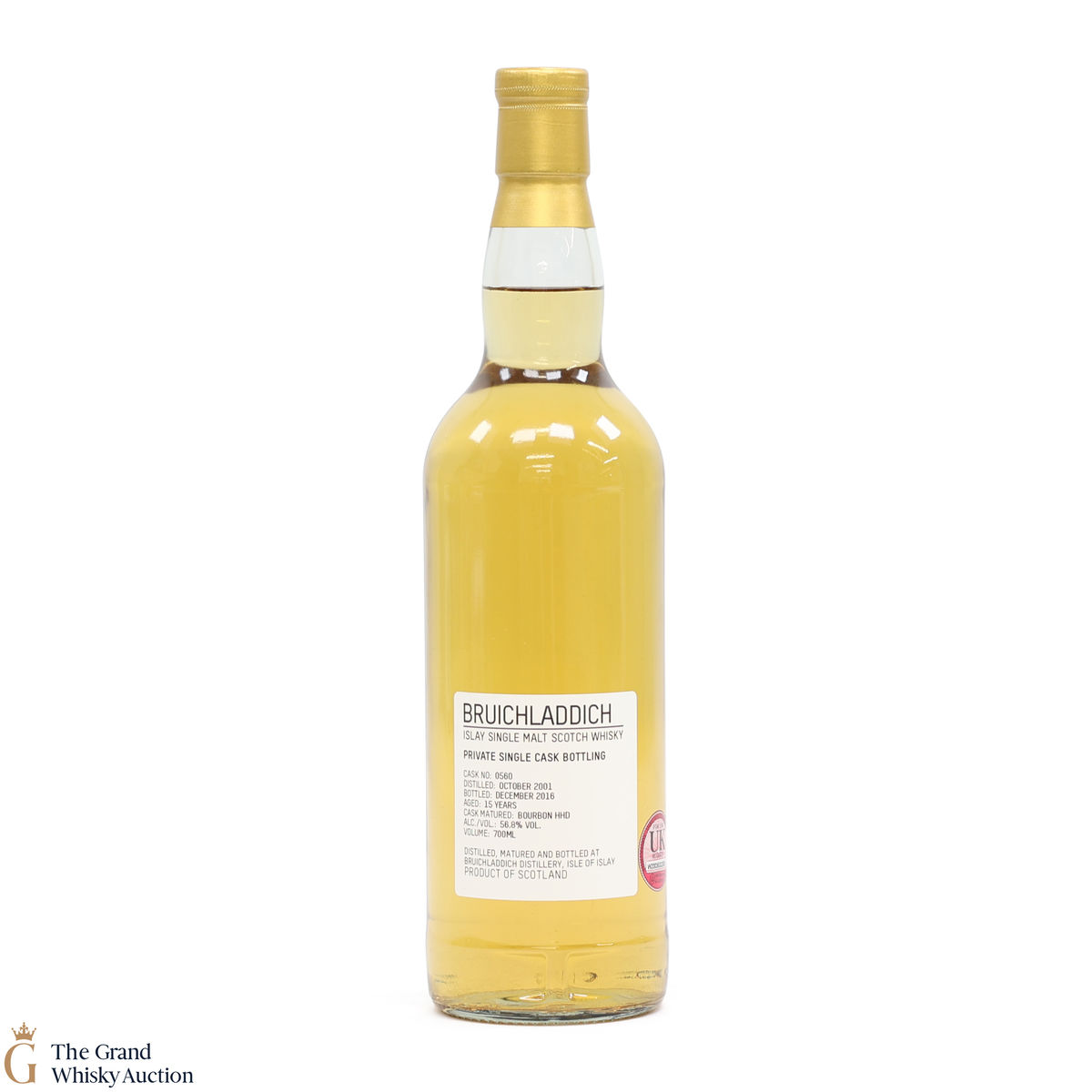 Bruichladdich -  15 Year Old - Private Cask #0560