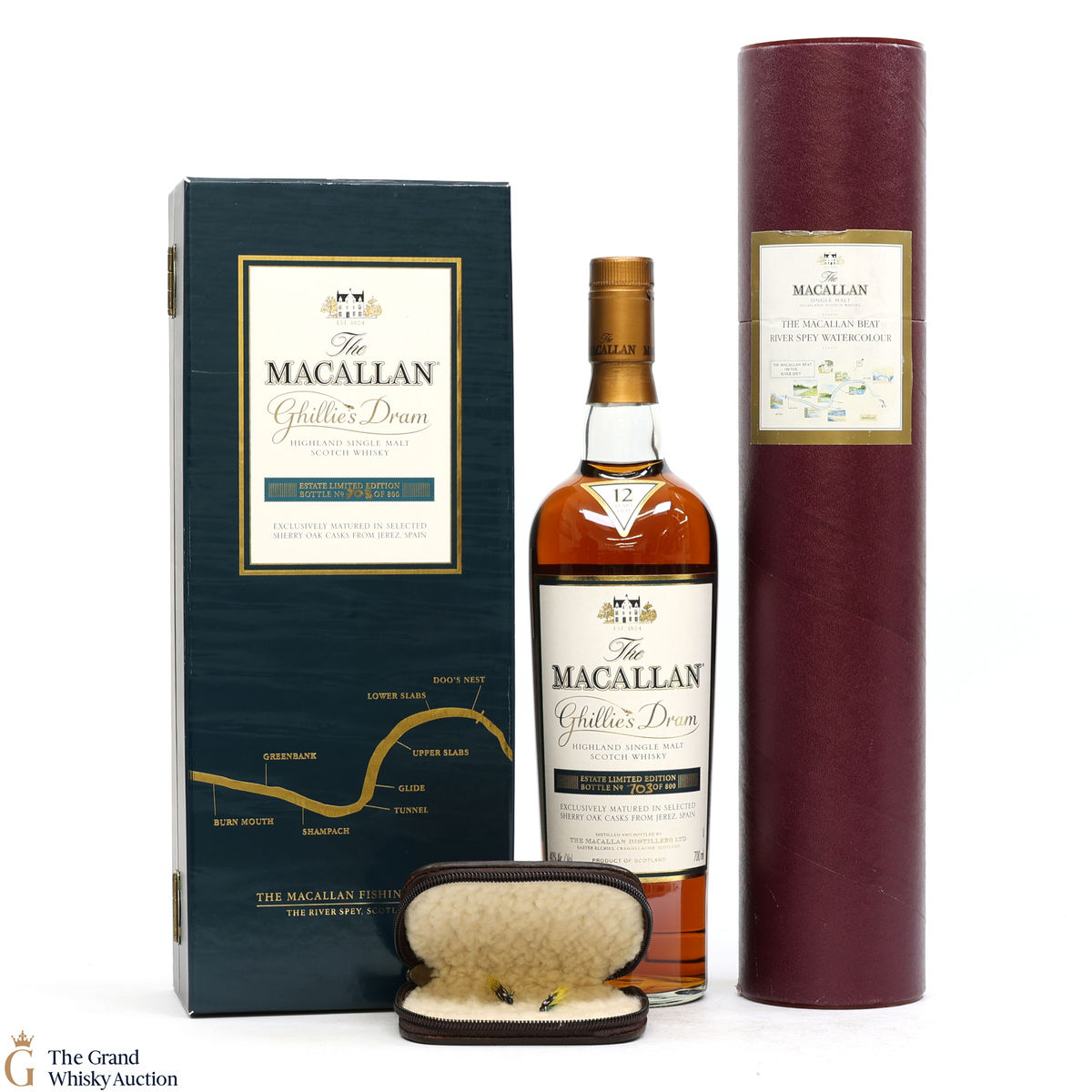 Macallan - 12 Year Old - Ghillie's Dram + Watercolour 