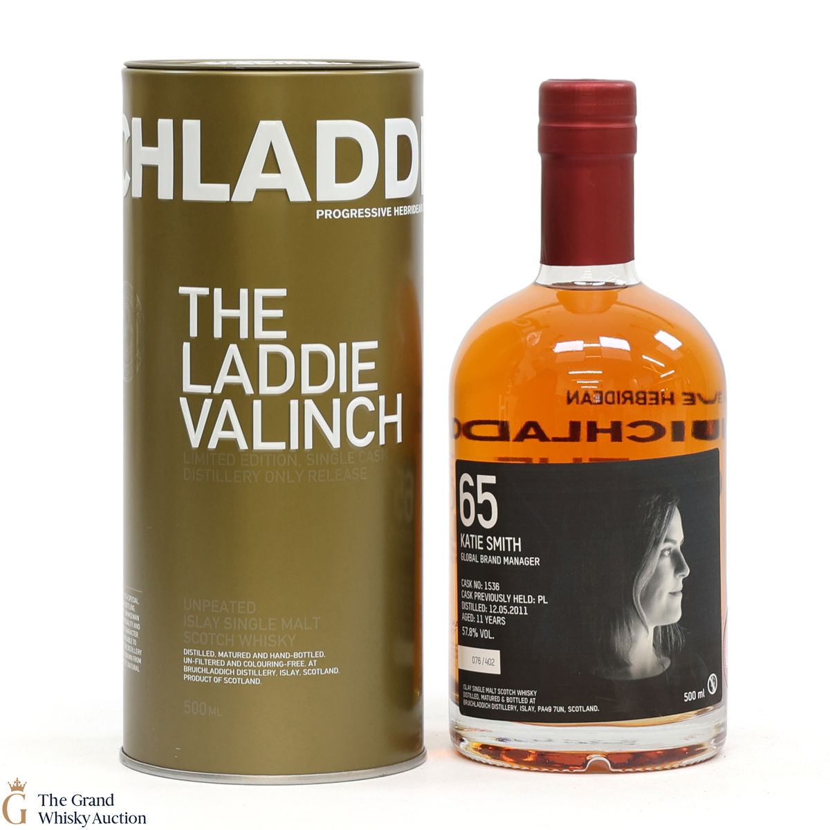 Bruichladdich - 11 Year Old - Valinch 65 - Katie Smith #1536 (50cl)