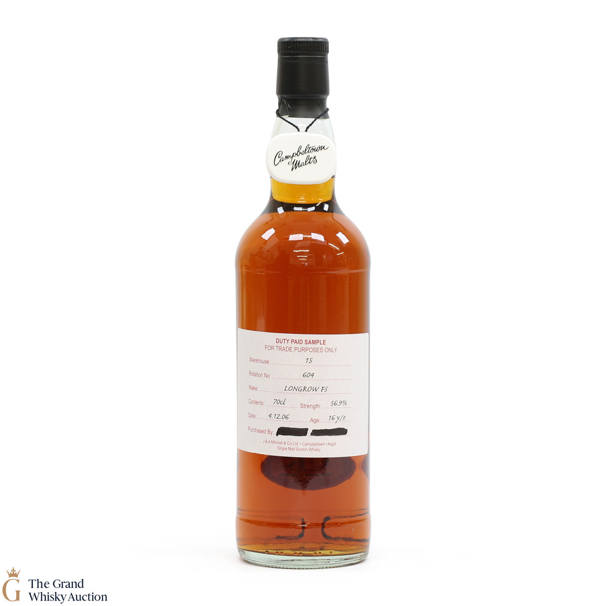 Longrow - 16 Year Old 2006 Fresh Sherry - Duty Paid Sample 56.9%