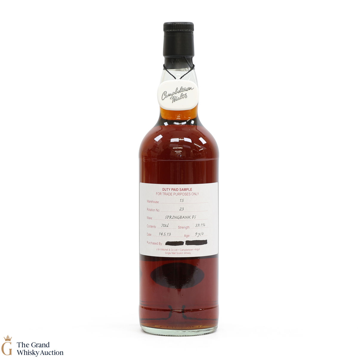 Springbank - 9 Year Old 2013 Fresh Sherry - Duty Paid Sample 59.1%