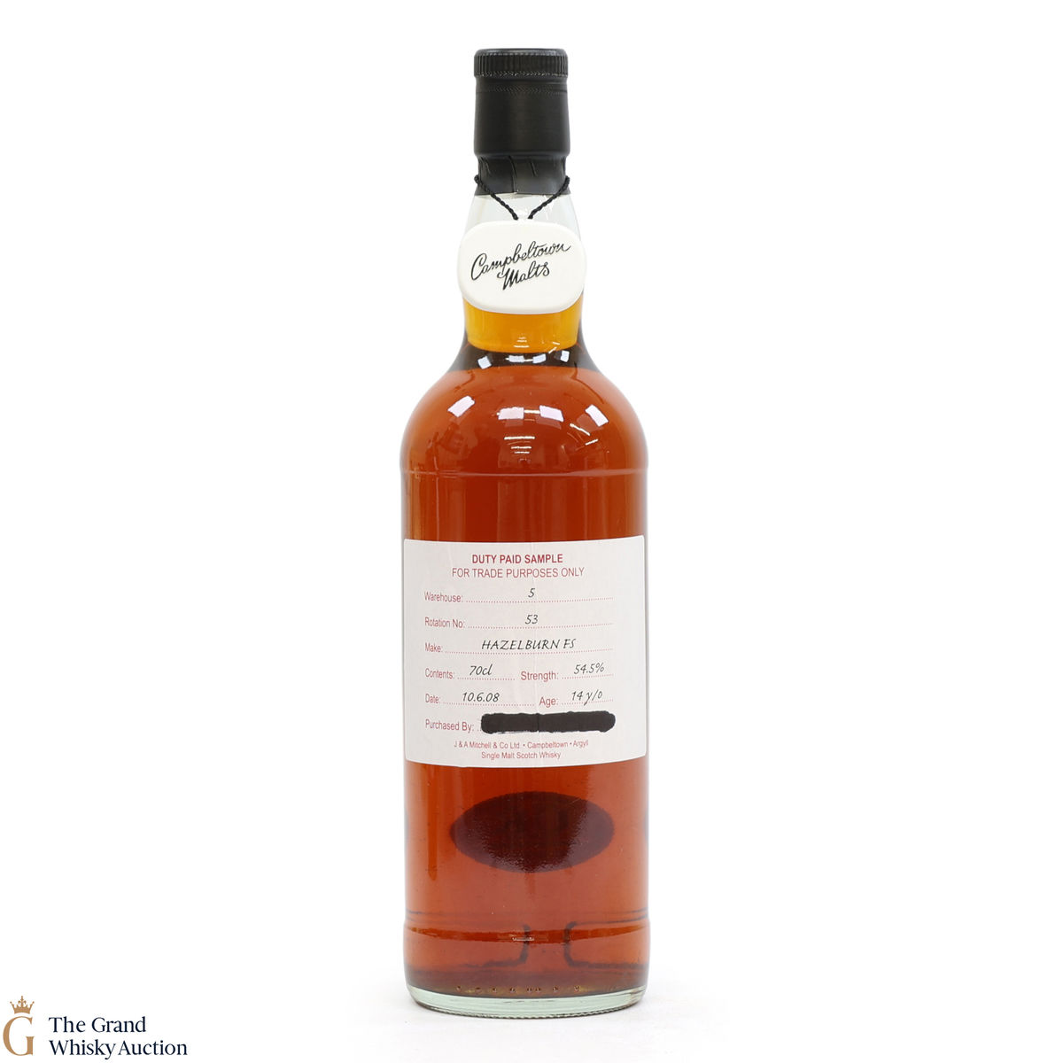 Hazelburn - 14 Year Old 2008 Fresh Sherry - Duty Paid Sample 54.5%