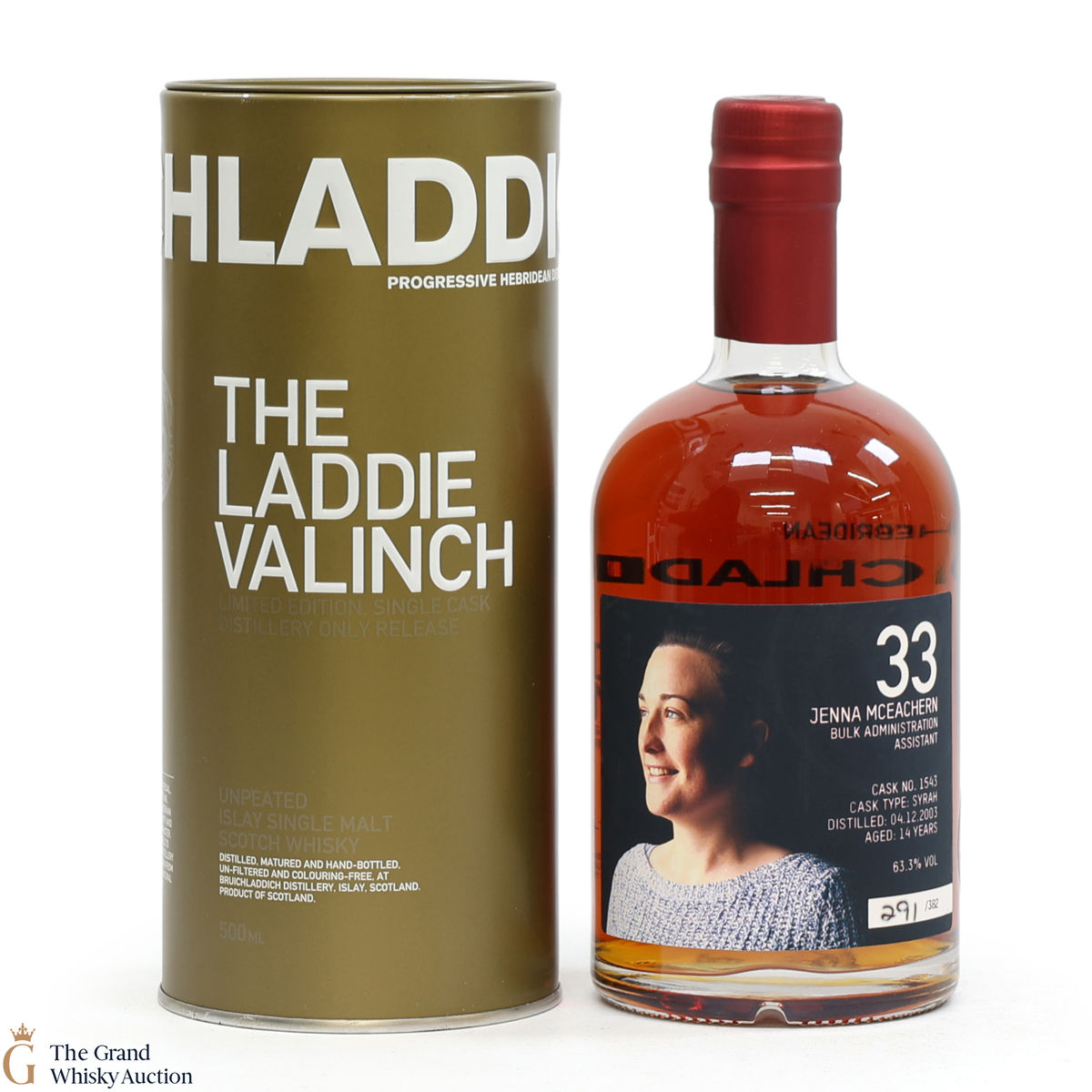 Bruichladdich - 14 Year Old - Valinch 33 - Jenna McEachern (50cl)