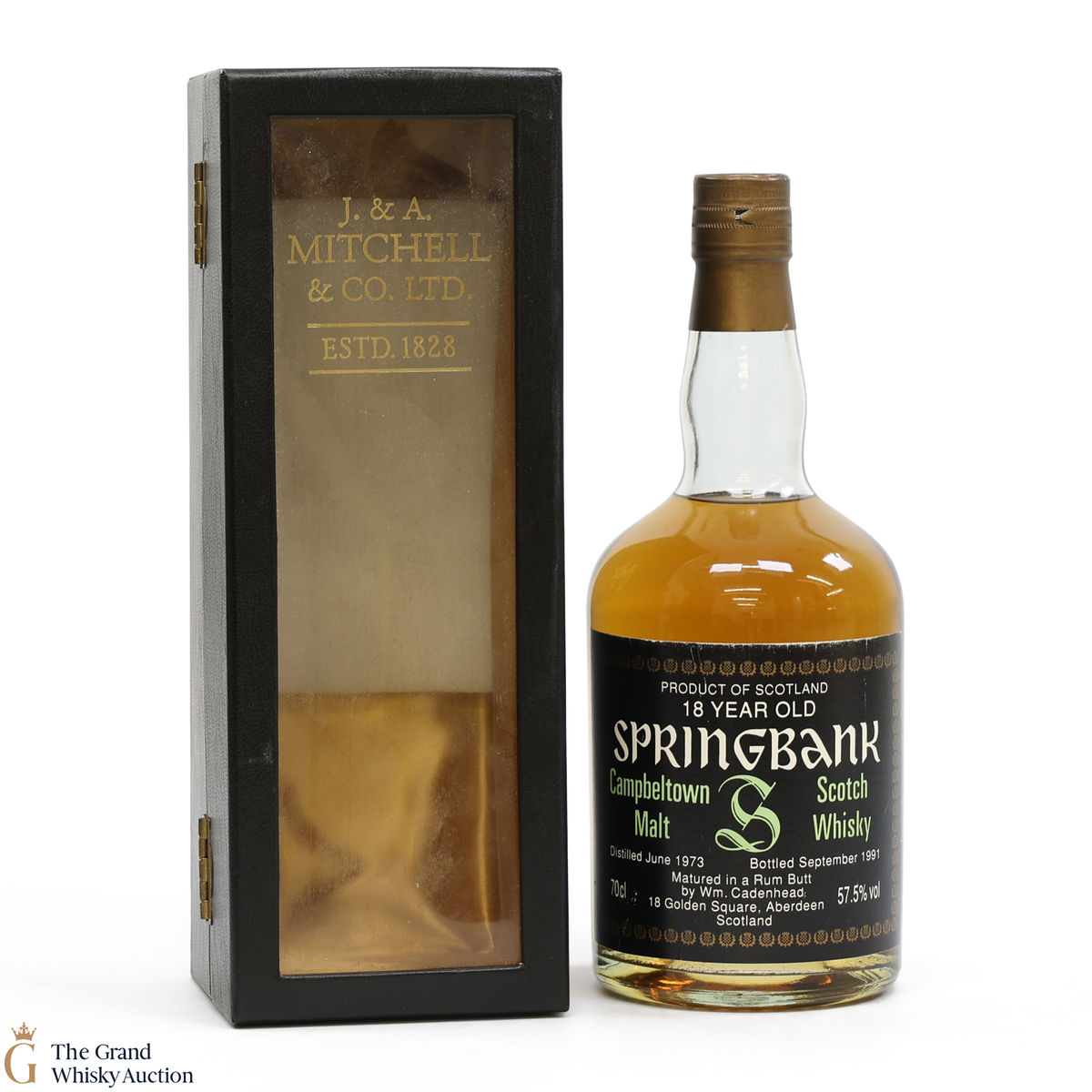 Springbank - 18 Year Old - Cadenhead's 1973 - Rum Butt - 1991