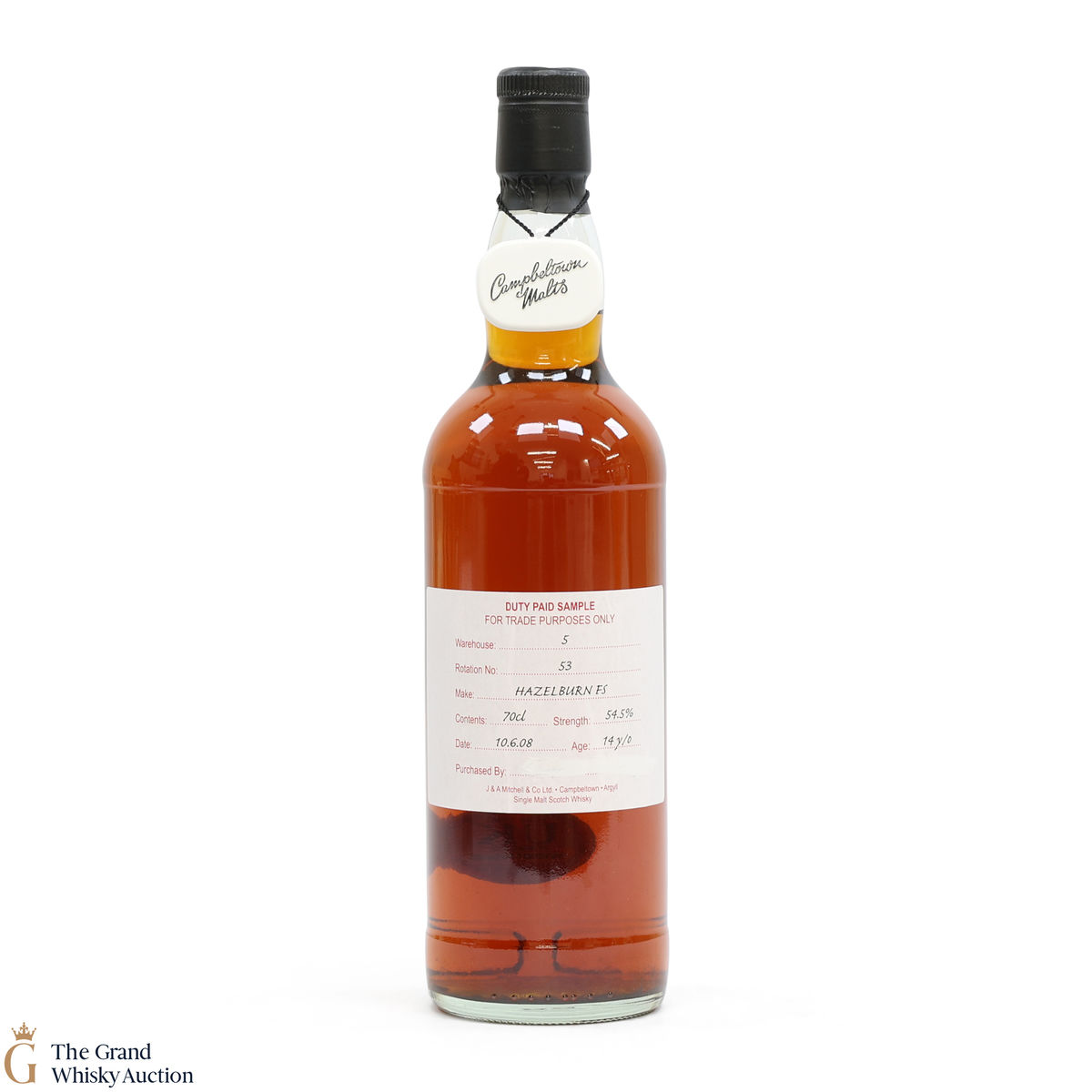 Hazelburn - 14 Year Old 2008 Fresh Sherry - Duty Paid Sample 54.5%