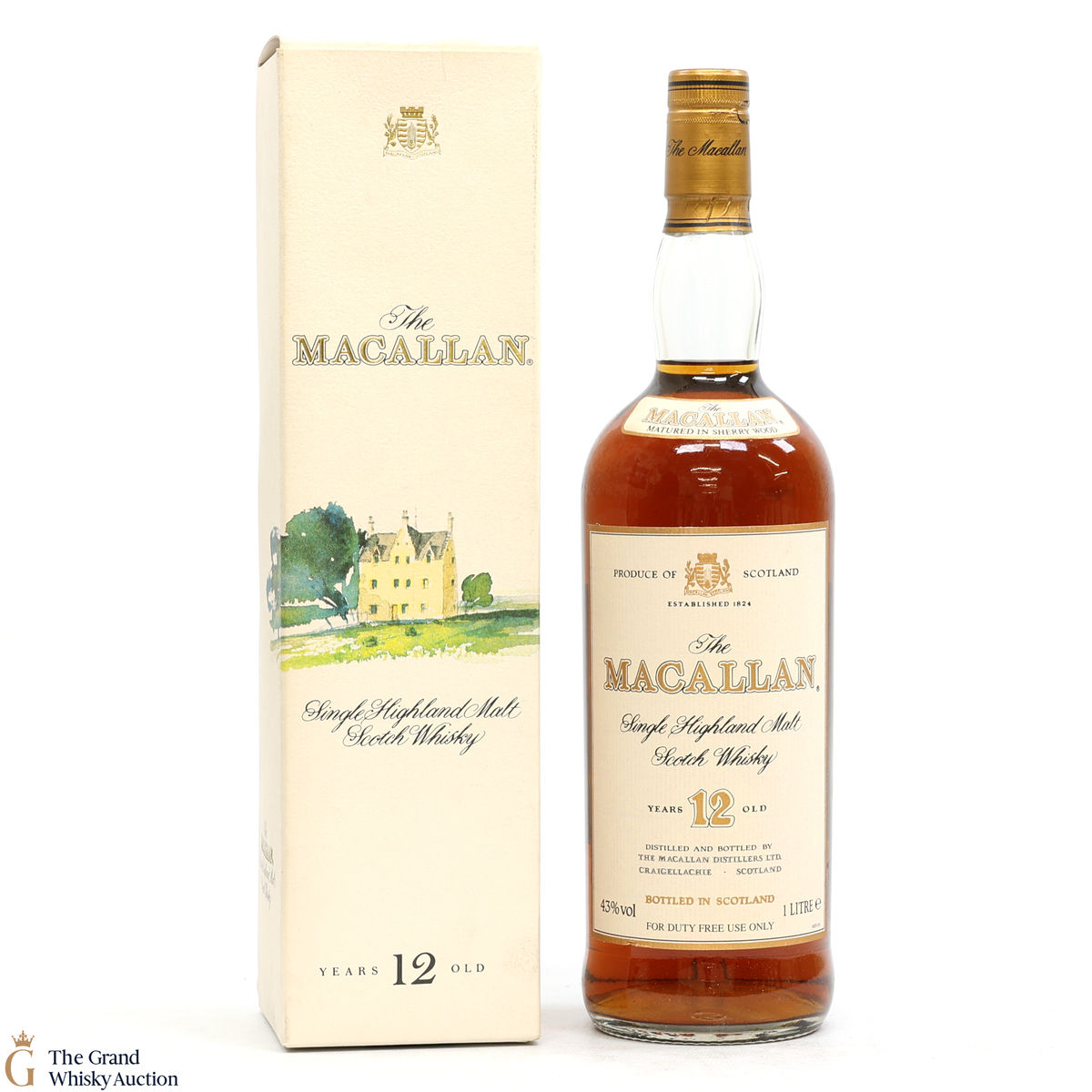 Macallan - 12 Year Old (1980s)  - 1L