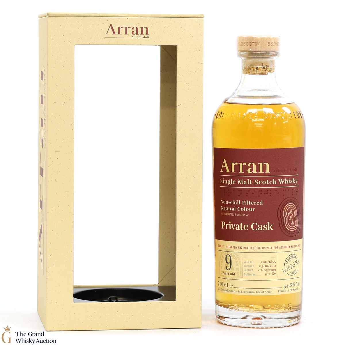 Arran - 9 Year Old 2011 Private Cask #1855 - Aberdeen Whisky Shop
