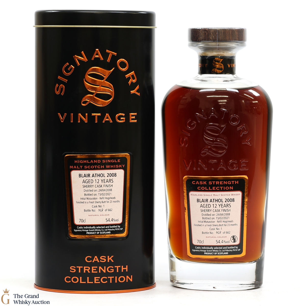 Blair Athol - 12 Year Old 2008 - Cask Strength - Signatory Vintage 