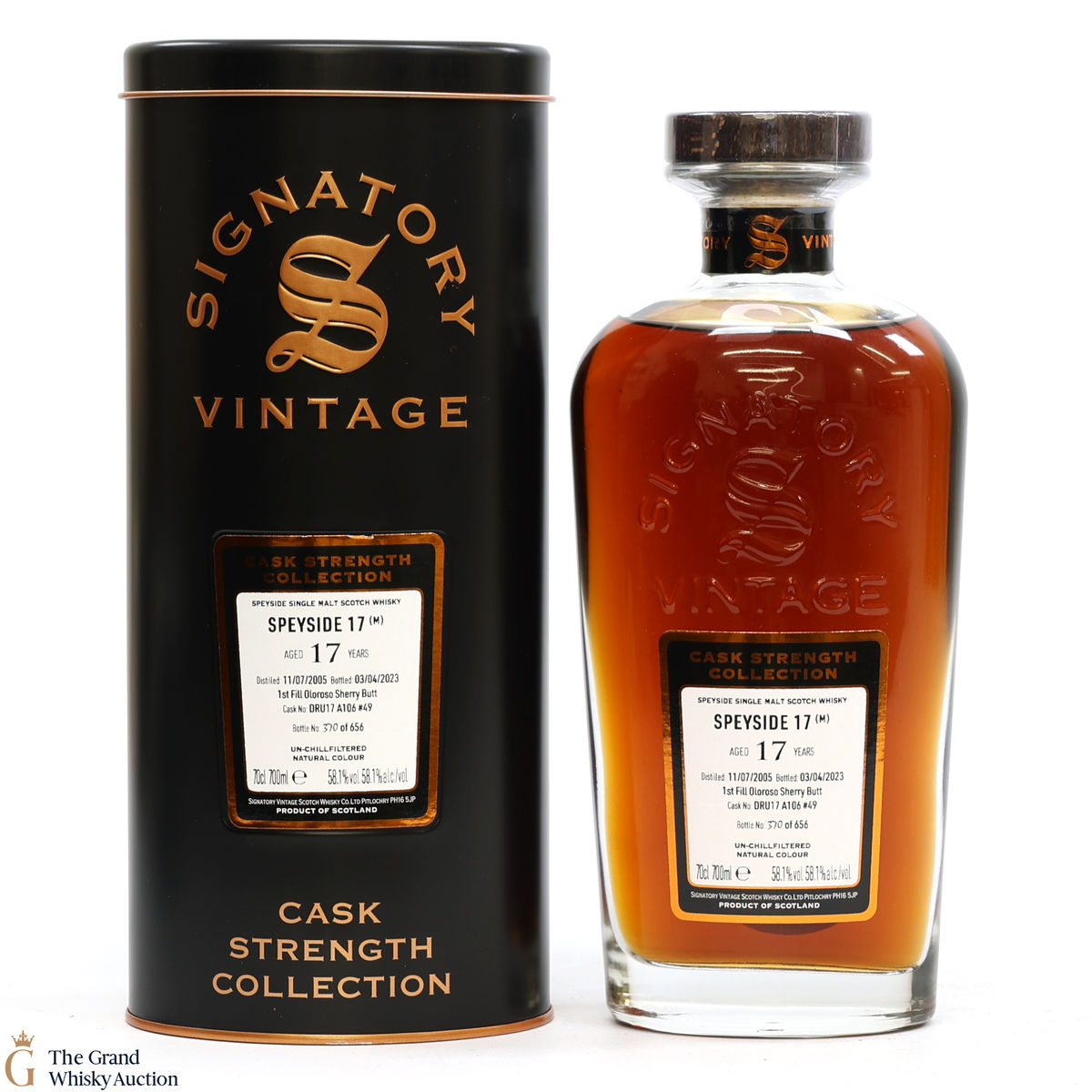 Speyside - 17 Year Old 2005 1st Fill Oloroso Sherry Butt Signatory #49