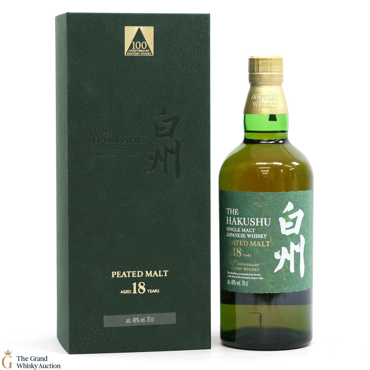 Hakushu - 18 Year Old - Peated Malt - 100th Anniversary Suntory Whisky