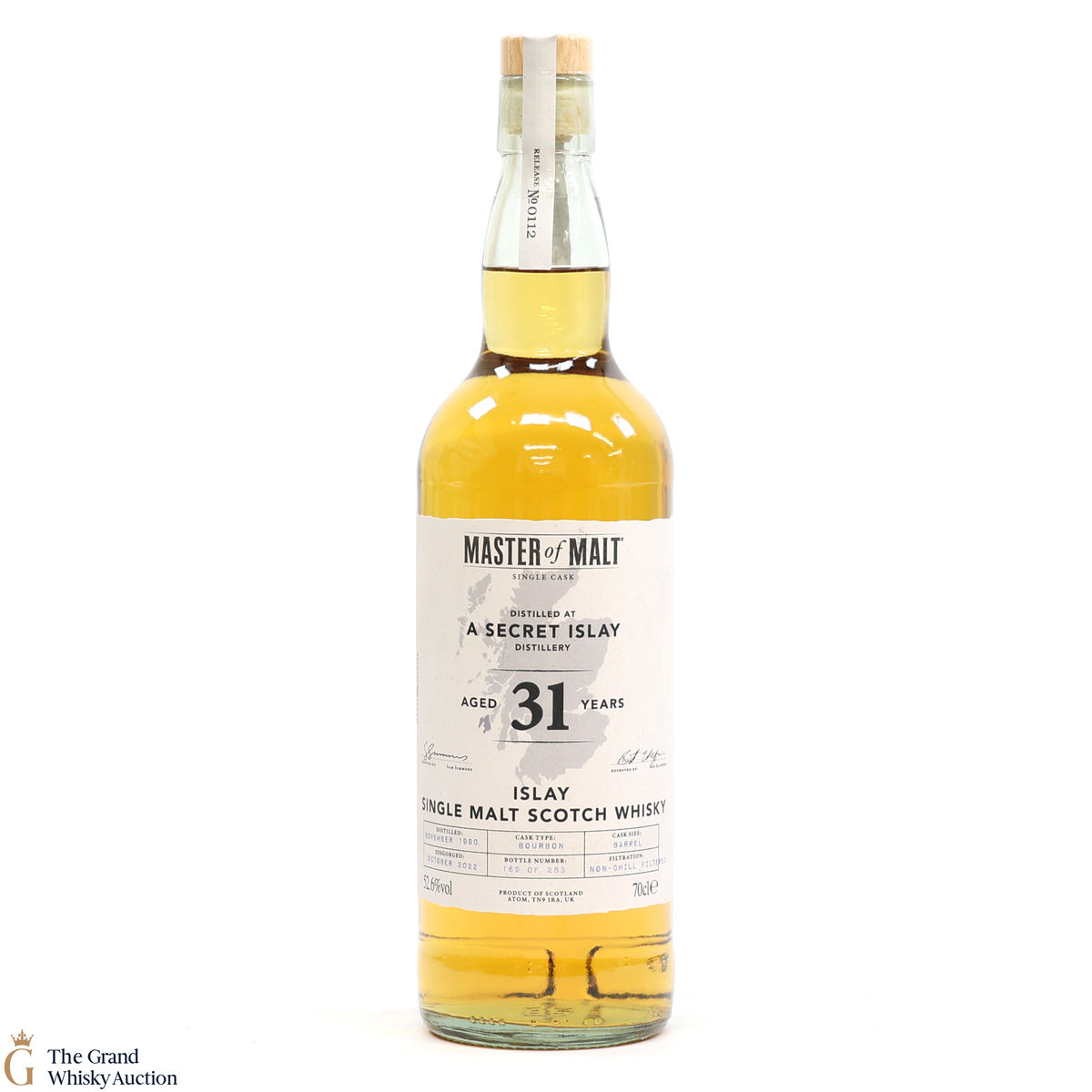 Secret Islay Distillery - 31 Year Old 1990 - Single Cask - Master of Malt