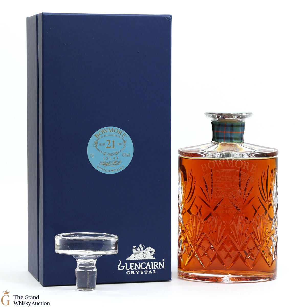 Bowmore - 21 Year Old - Glencairn Crystal Decanter (75cl)