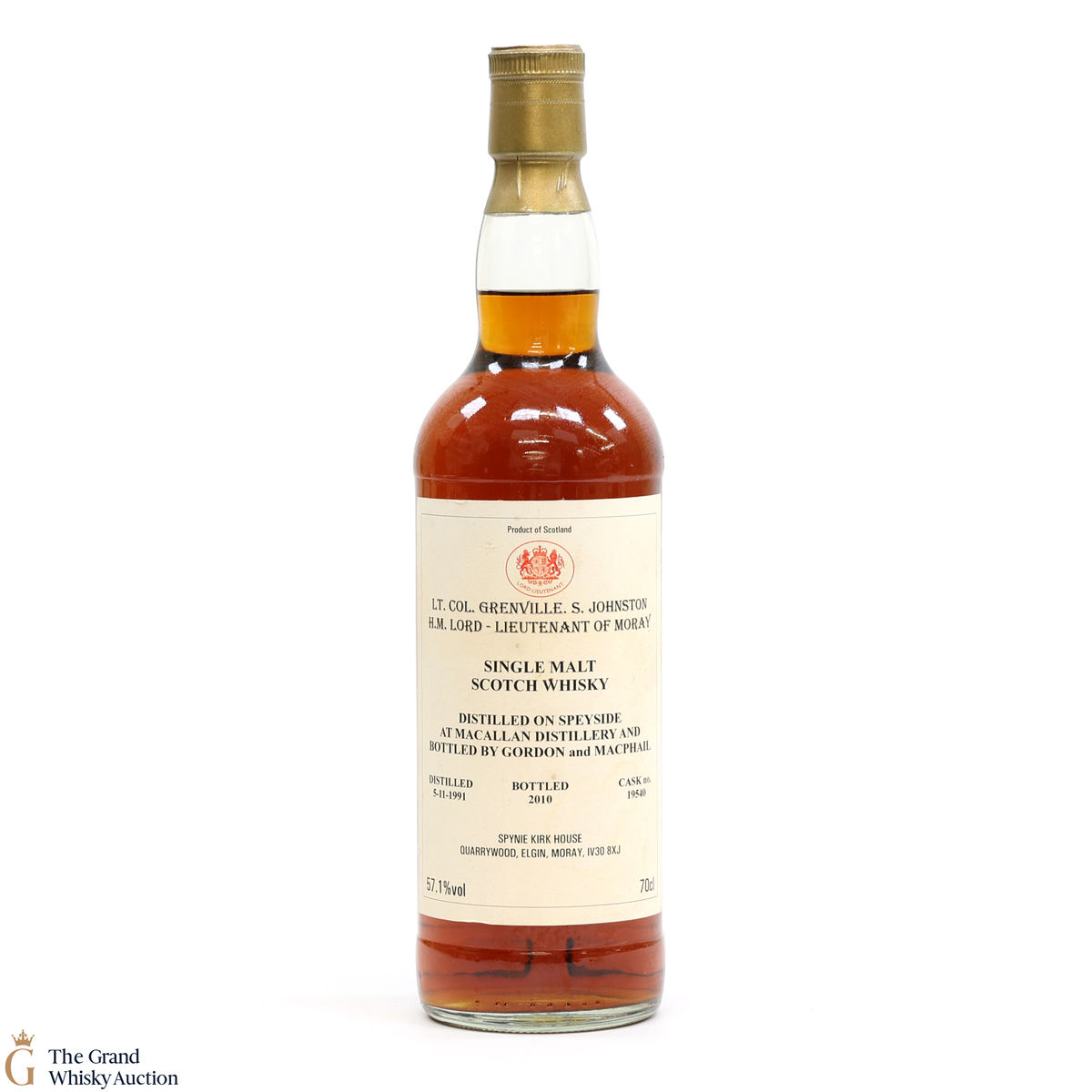 Macallan - 1991 Lord-Lieutenant of Moray #19540 - Gordon & MacPhail 2010