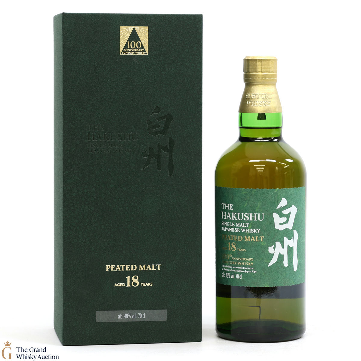 Hakushu - 18 Year Old - Peated Malt - 100th Anniversary Suntory Whisky