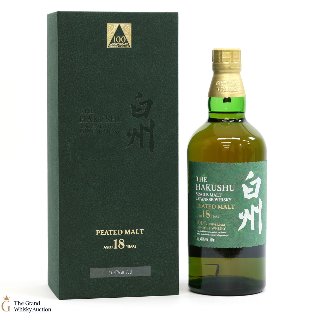 Hakushu - 18 Year Old - Peated Malt - 100th Anniversary Suntory Whisky
