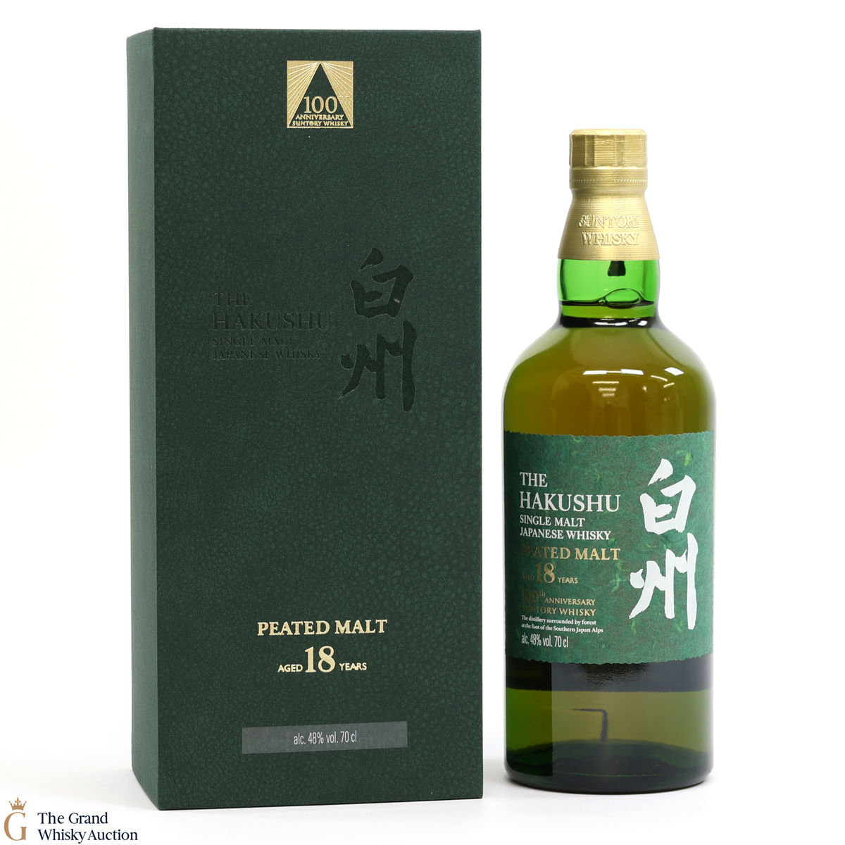 Hakushu - 18 Year Old - Peated Malt - 100th Anniversary Suntory Whisky