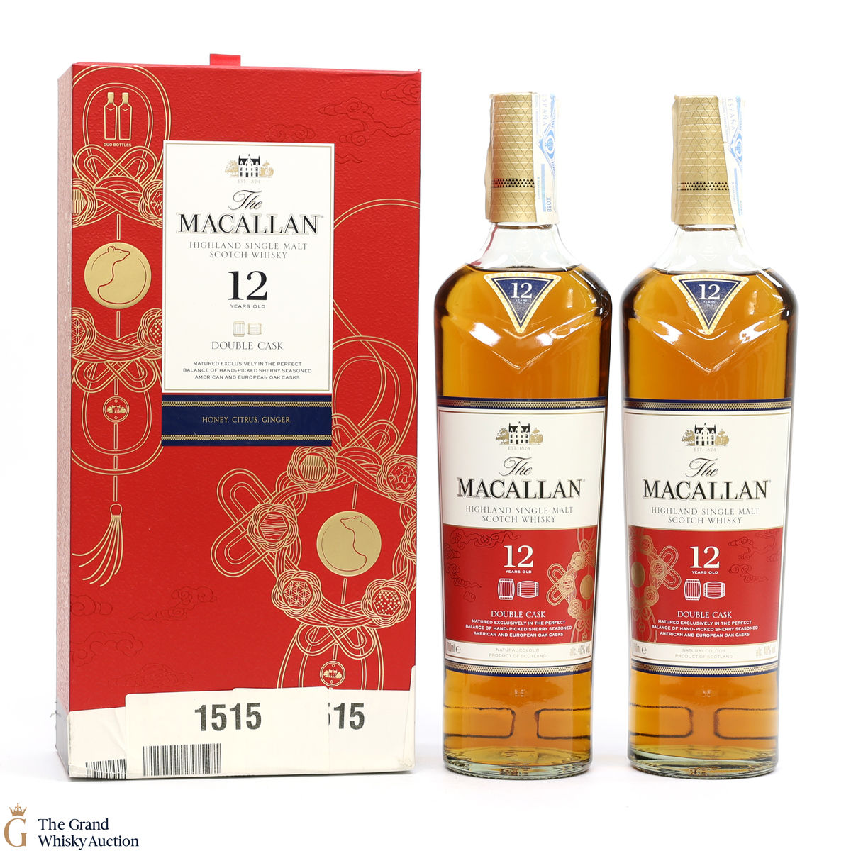 Macallan - 12 Year Old - Double Cask - Year of the Rat (2 x 70cl) 